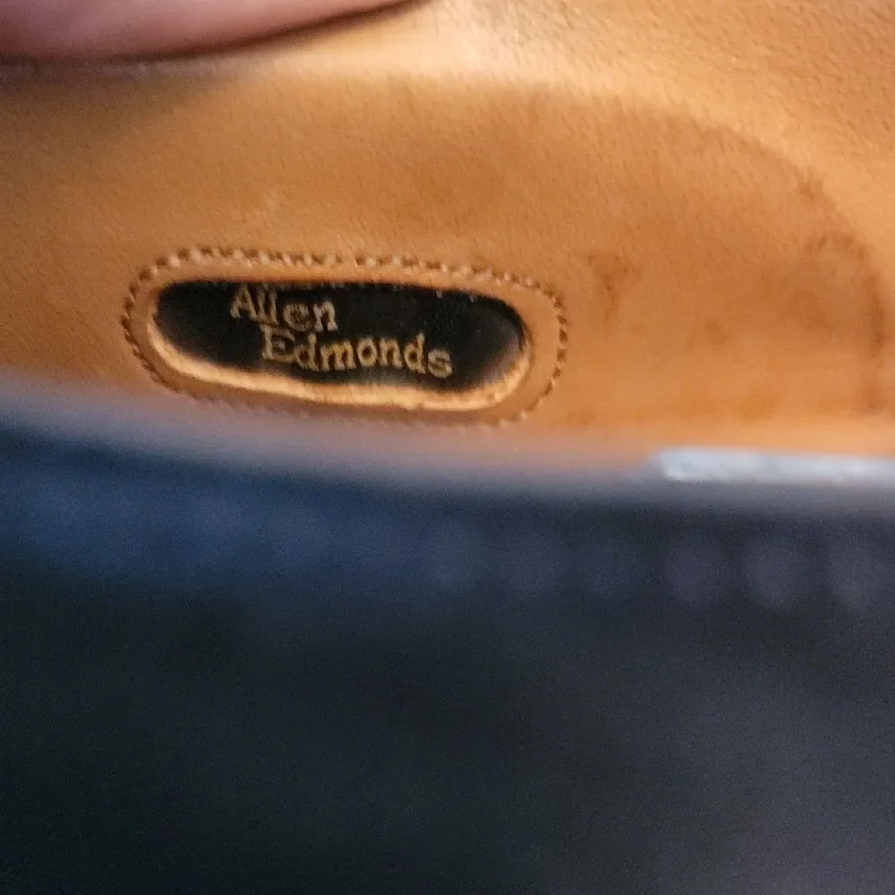 Allen Edmonds Black Leather Oxford Shoes Byron 11 B